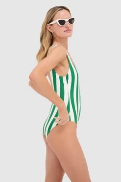 Solid & Striped Tennis Green Striped Annemarie One Piece 9 Solid & Striped Tennis Green Striped Annemarie One Piece -Loeffler Randall Store 02TsHpztSi9Tigmk1kPROc90OS4qmuO7 1