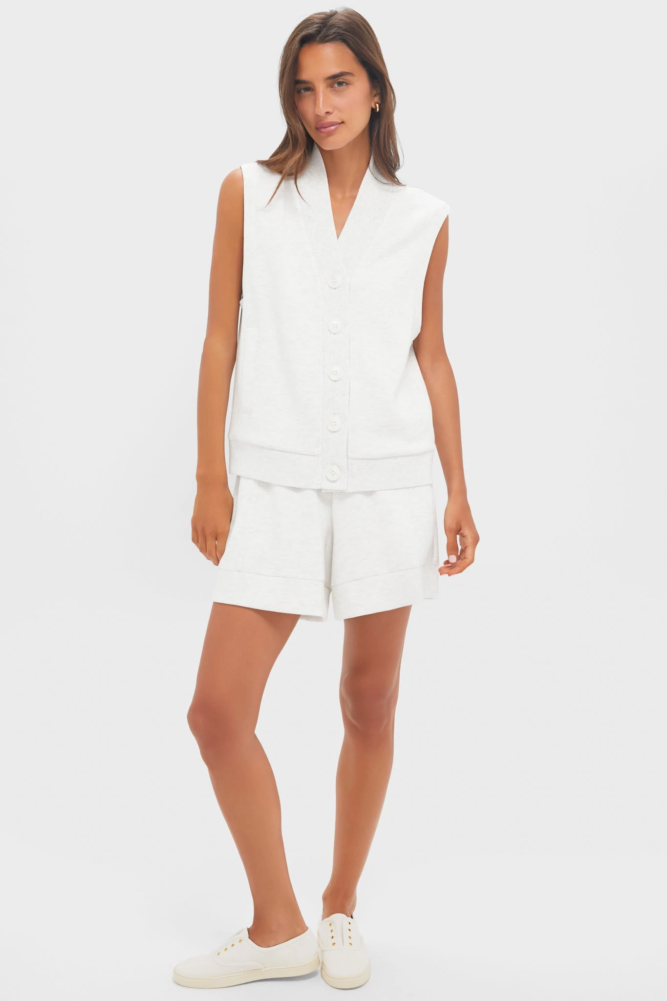 Varley Ivory Marl Alder High Rise Short 6 Varley Ivory Marl Alder High Rise Short - Image 6