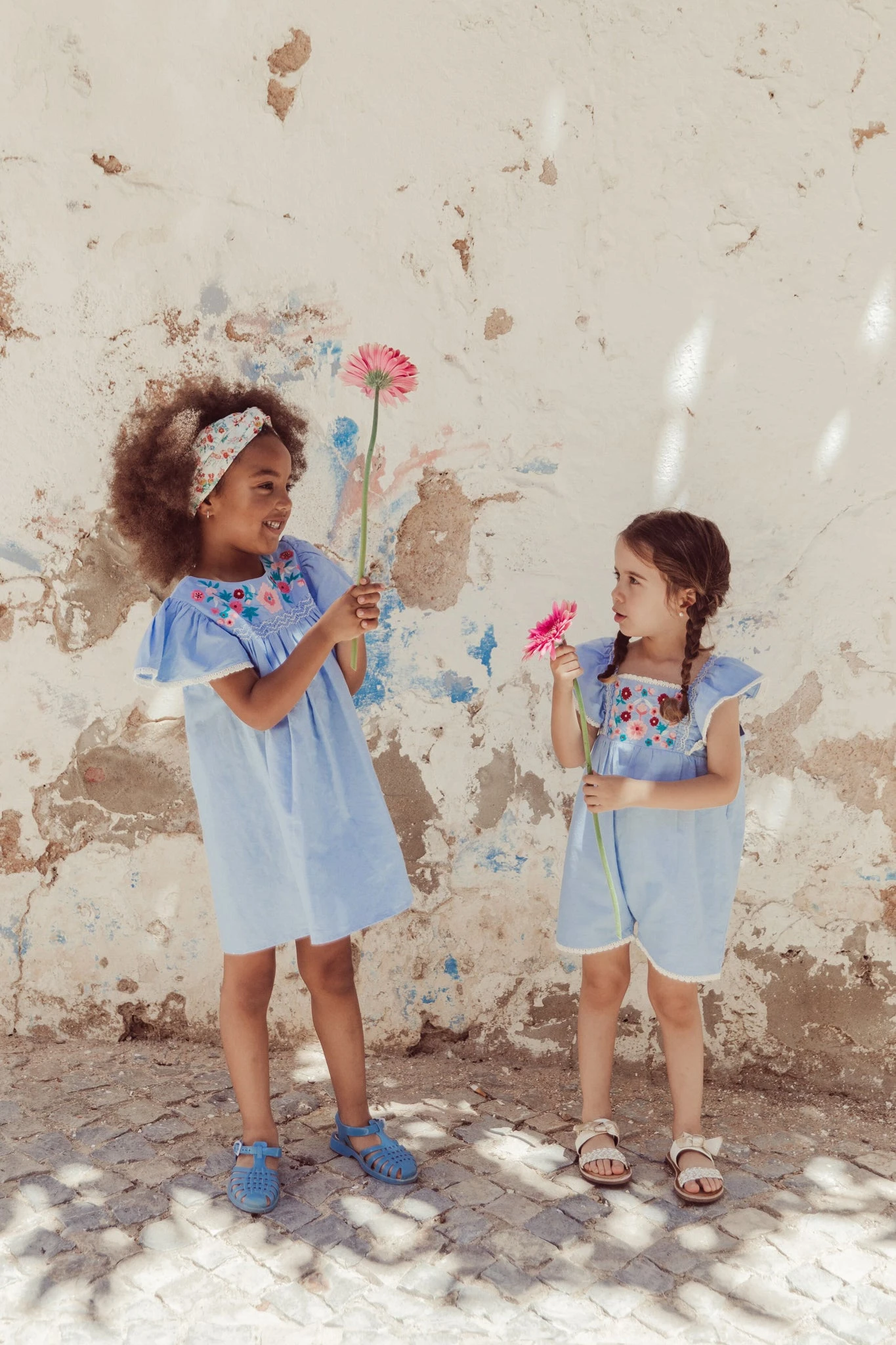 Louise Misha Light Blue Chambray Ana Dress 2 Louise Misha Light Blue Chambray Ana Dress - Image 2