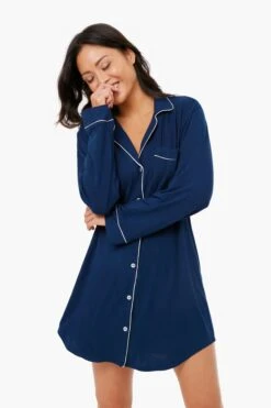 Eberjey Navy Gisele Sleepshirt
