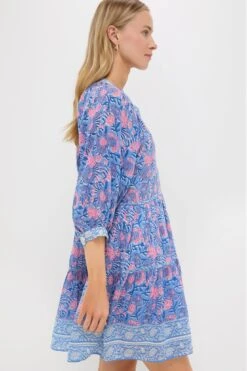 Blue Pink Printed Clara Mini Dress -Loeffler Randall Store 0rGitFIWHOqDwtCP3quN29BOboXhOEvQ 1