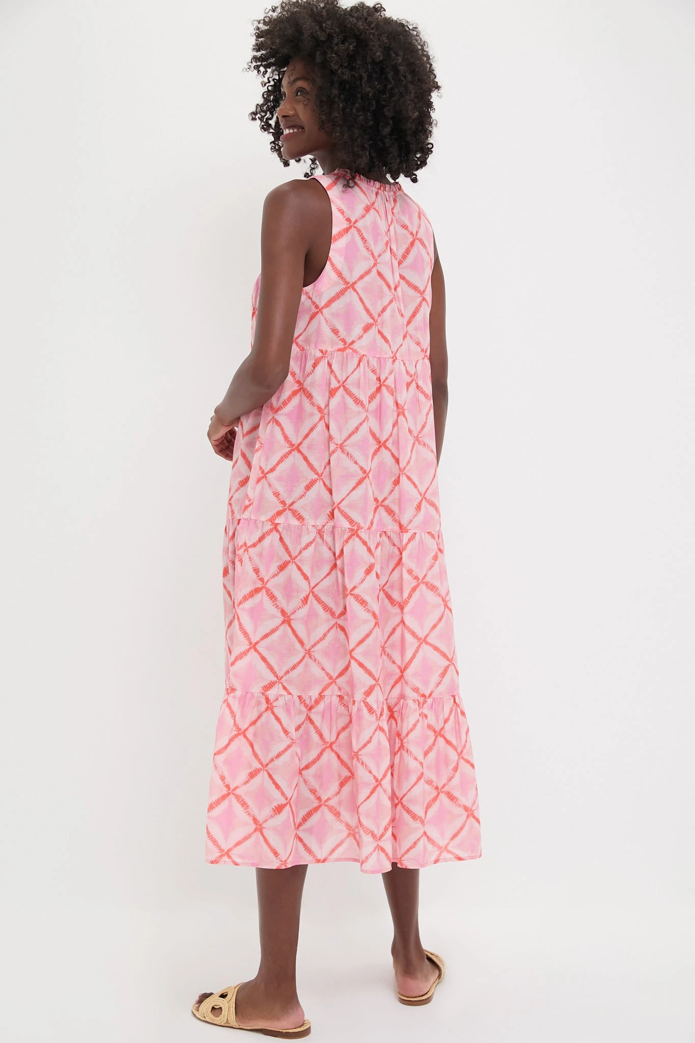 Coral Medallion Salty Paloma Caftan 4 Coral Medallion Salty Paloma Caftan - Image 4