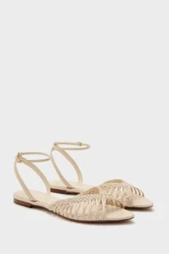 Eggshell Agatha Flat Sandals -Loeffler Randall Store 1PqPDcQQOArHJqiCprQOstVGS174mzT5 1