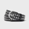 Loeffler Randall Black With Silver Studs Isaac Belt