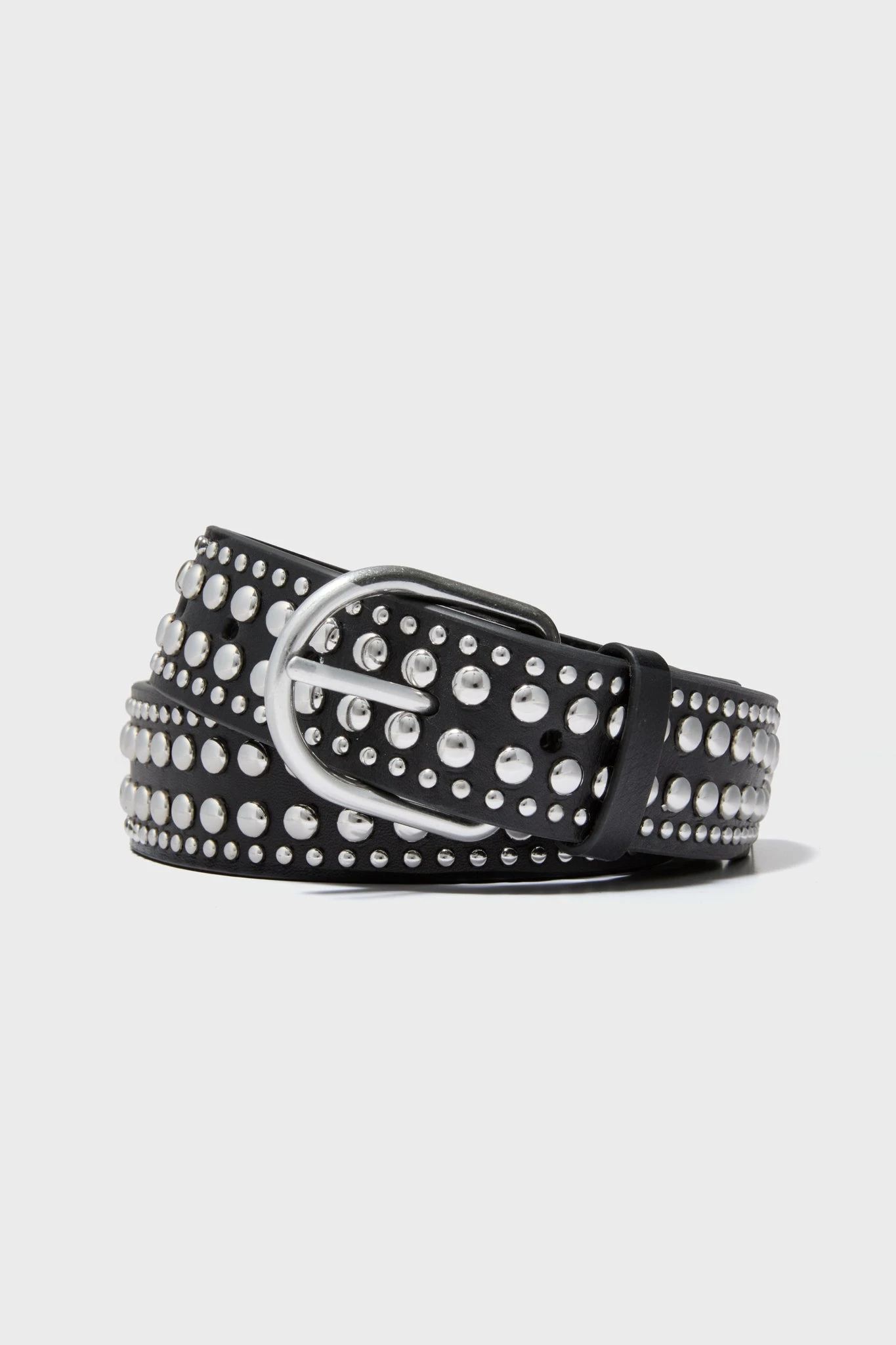 Loeffler Randall Black With Silver Studs Isaac Belt 1 Loeffler Randall Black With Silver Studs Isaac Belt