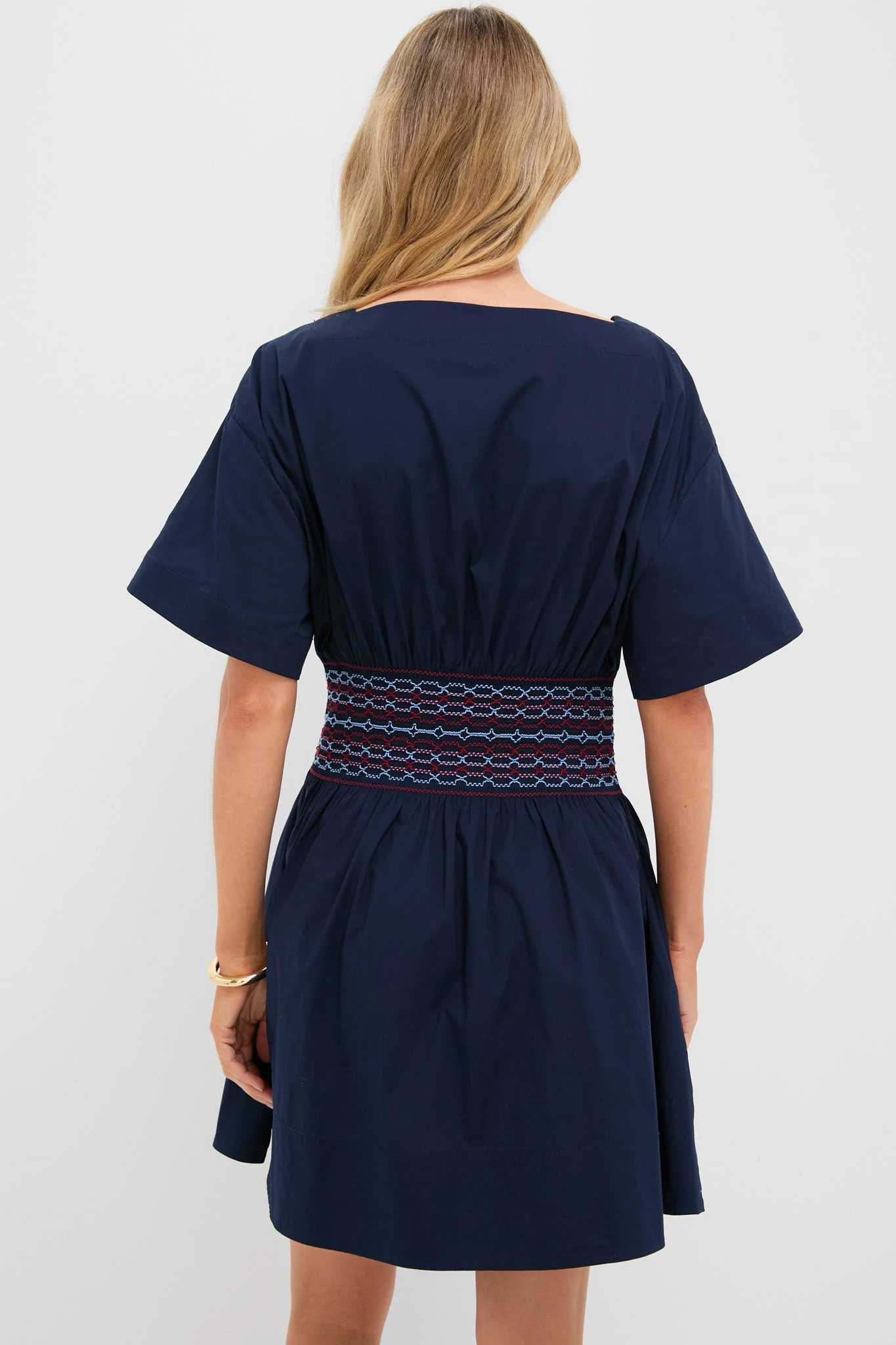 Staud Navy Amy Mini Dress 5 Staud Navy Amy Mini Dress - Image 5