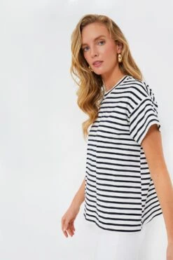 Blue Striped Presley Boyfriend Tee 10 Blue Striped Presley Boyfriend Tee -Loeffler Randall Store 1vCGhc8ZEIMdCkvnlCf7TABcr6aQSl2F 1