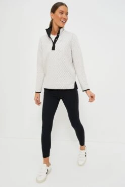 Marine Layer White And Black Corbet Reversible Pullover -Loeffler Randall Store 2FCCvG6ptF0kJli6meo6TJCDxQbFI2r8 1