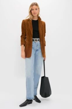 Toffee Suede Leo Blazer -Loeffler Randall Store 2Q1ixpBPSSleqpIbeRTQyhACkrhOpSWr 1