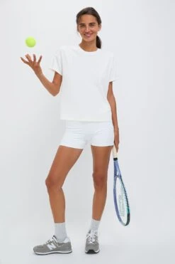 White Short Sleeve Performance Jersey Ryan Boyfriend Tee -Loeffler Randall Store 2SqDV5RPjhFGi4YZvk3RTcJkpHS0365l 1
