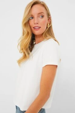 White Parker Classic Fit Tee -Loeffler Randall Store 2deIMPuA63e4FkzXjsLTxu9vtorbQepD 1