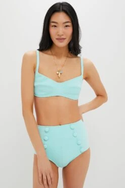 Seafoam Balconette High-Waist Bikini