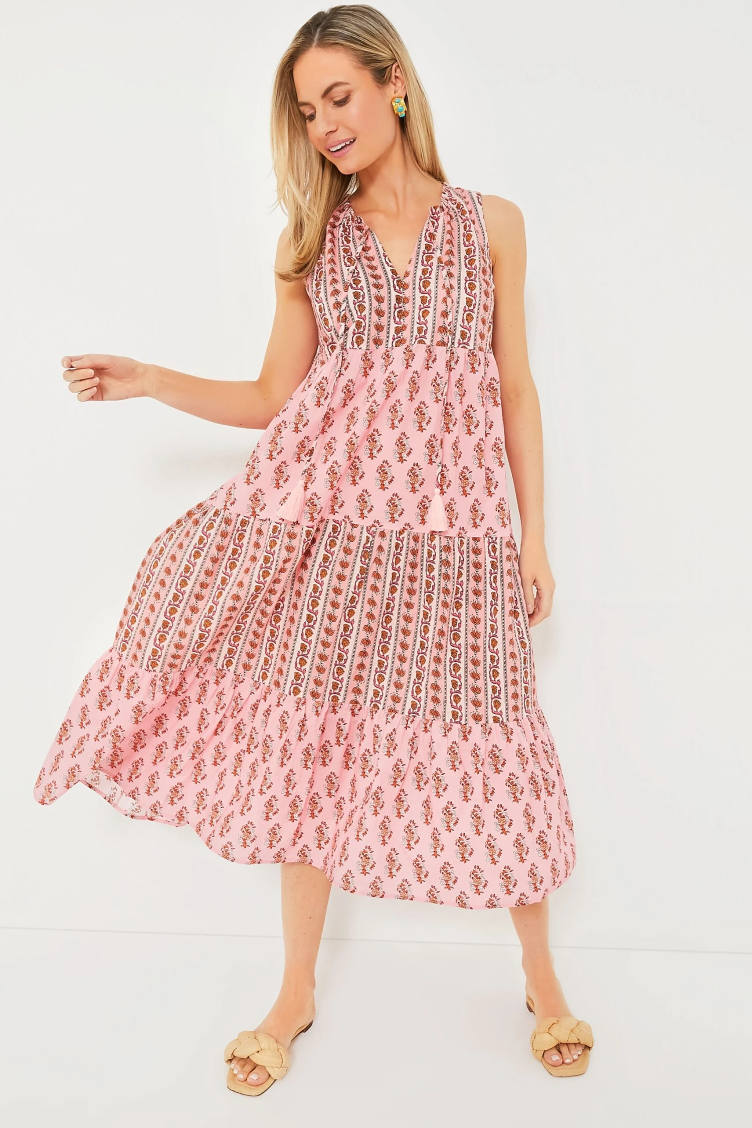 Pink Camellia Salty Paloma Caftan 1 Pink Camellia Salty Paloma Caftan