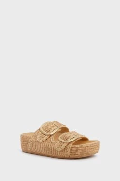 Loeffler Randall Natural Chunky Woven Raffia Sandals