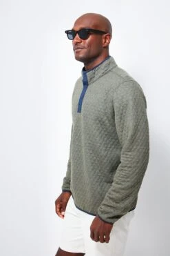 Marine Layer Navy Olive Heather Corbet Reversible Pullover -Loeffler Randall Store 2tr2Mmn9QdReO78rkcf9eqZygt7K4fTx 1