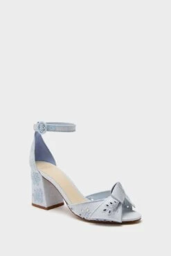 Serene Blue Maxi Clarita Embroidery 75 Heels