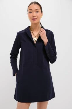 Navy Twill Denim Rohan Shirt Dress -Loeffler Randall Store 3BmS58dgJ6QtFcKtBnbTw6l9XsUXKjyw 1
