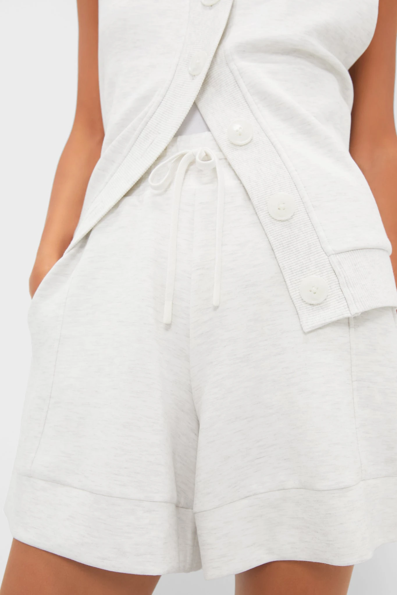 Varley Ivory Marl Alder High Rise Short 5 Varley Ivory Marl Alder High Rise Short - Image 5