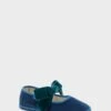 Blue Bow Strap Delfina Mary Janes