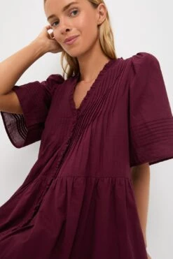Exclusive Burgundy Anise Short Sleeve Dress -Loeffler Randall Store 3n3XxBESOidKrxzae2LkREENTcr4VvkD 1