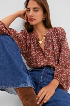 Vermillion Vine Sawyer Blouse -Loeffler Randall Store 3ouaWdZcl3dGKBl5u26wQSu4T2i68RB9 1