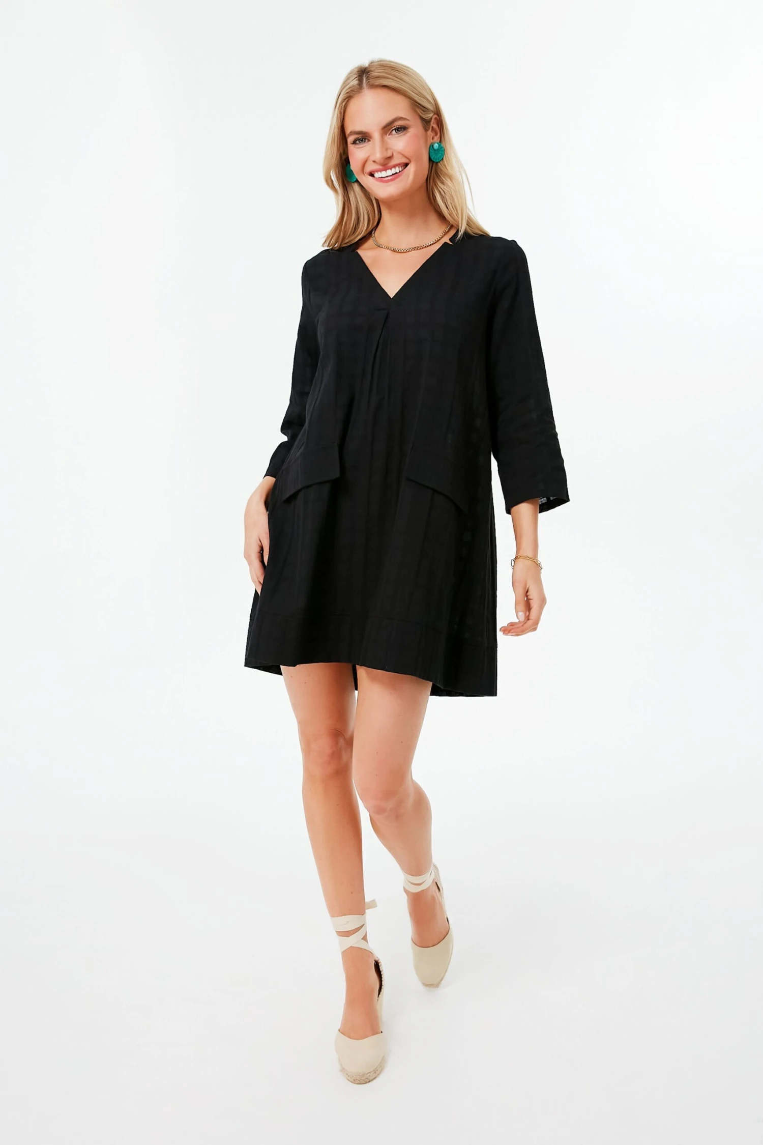 Black Mini Carolina Caftan 6 Black Mini Carolina Caftan - Image 6