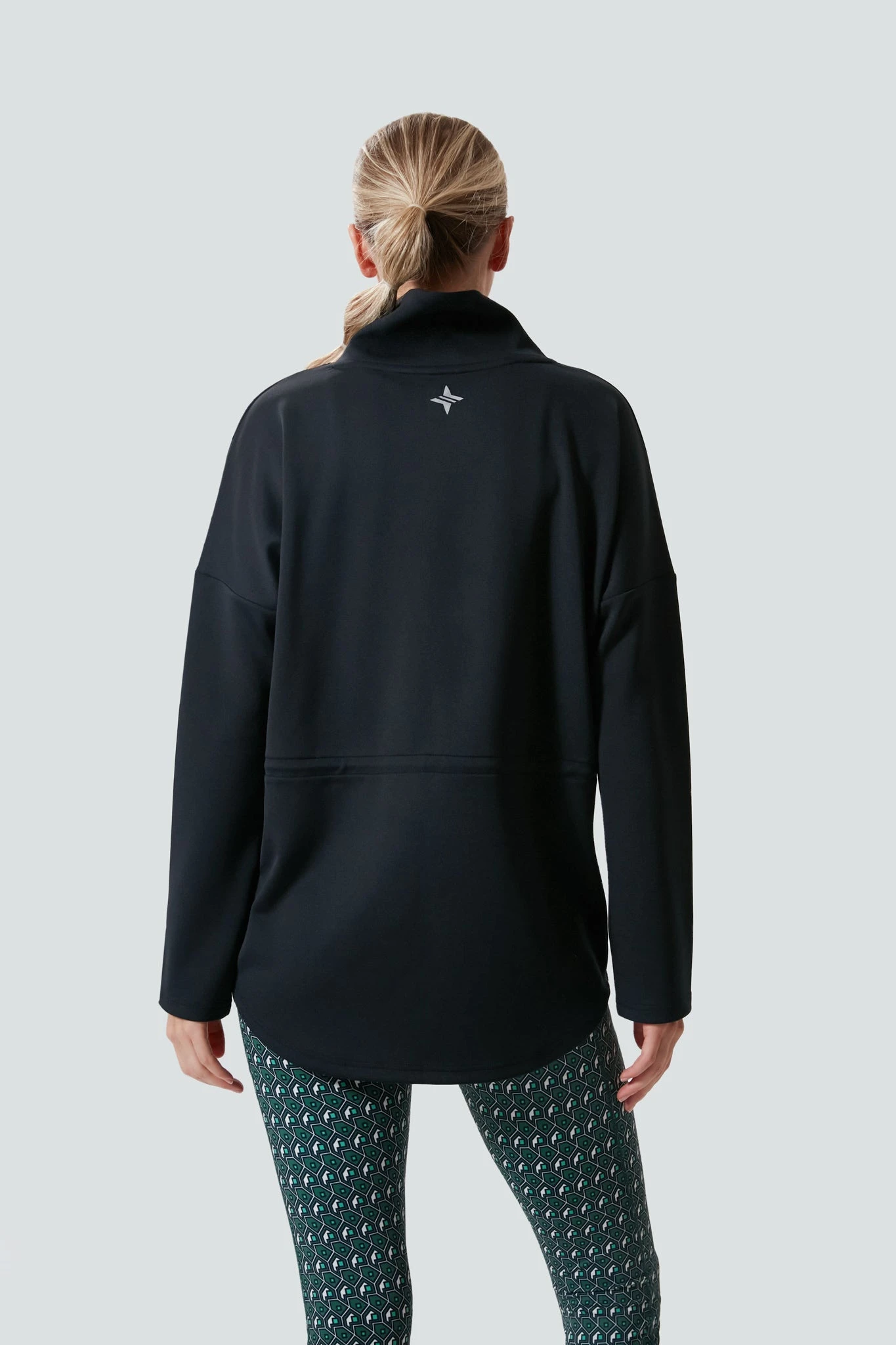 Black Cinched Natalie Quarter Zip 4 Black Cinched Natalie Quarter Zip - Image 4