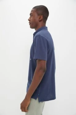 Nautical Blue Drift Linen Polo -Loeffler Randall Store 4QiHSTb6VDOGzRSK5VU5jO0LYLWj0xD0 1