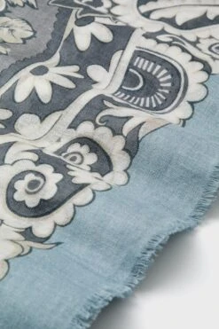 Blue Filigree Silk Cashmere Blend Large Scarf -Loeffler Randall Store 52rJmfXBuflB8gNR3l1k2SkjVZ2MVZAC 1