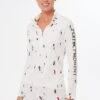 Dede Ski Print Thermal Half Zip