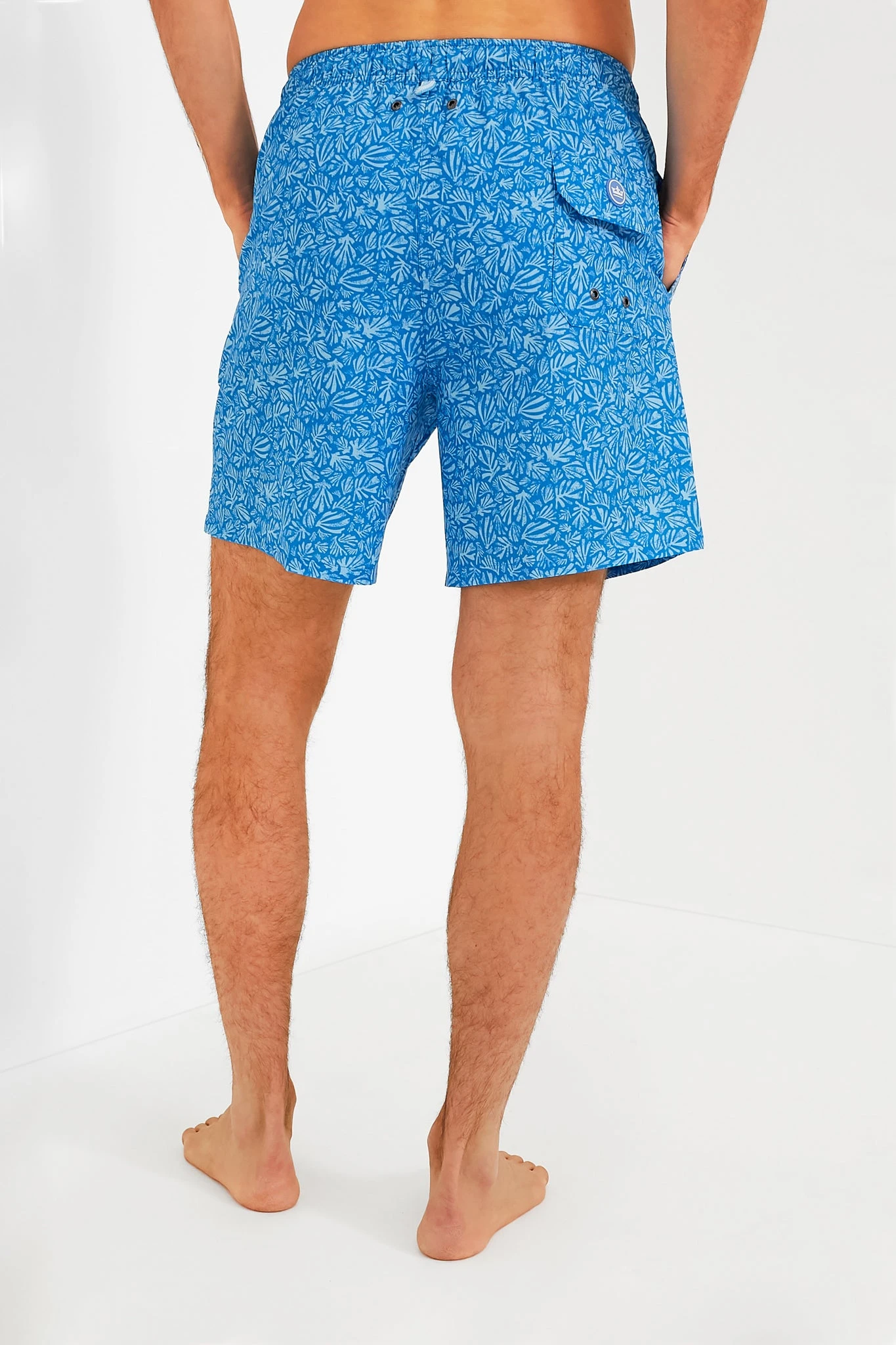 Peter Millar Blue Macaw Henri Botanical Swim Trunk 4 Peter Millar Blue Macaw Henri Botanical Swim Trunk - Image 4