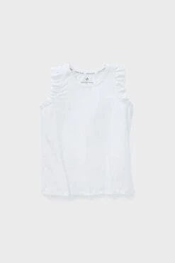 White Performance Jersey Ruffle Lea Tank -Loeffler Randall Store 5G1BU3u3WuQvGVZVpbgLD0O3DENghQYr 1