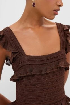 Zimmermann Metallic Chocolate Hypnotic Lace Frill Midi Dress 10 Zimmermann Metallic Chocolate Hypnotic Lace Frill Midi Dress -Loeffler Randall Store 5HUY91zOSeu3iJMVmRfFWnDStpPm9Hsd 1