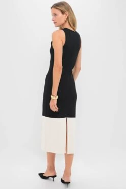 Black & Cream Charlotte Knit Midi Dress -Loeffler Randall Store 5ISJMEHYsbgtoiSeisJqR9ERmyQa8OMb 1