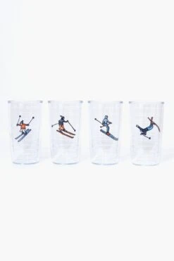 Skiers Tumblers Set Of 4