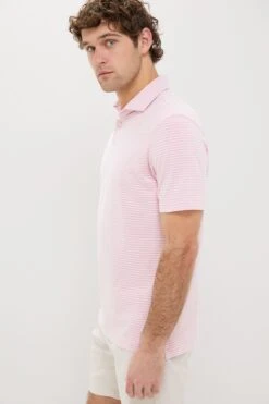 Peter Millar Pink Crepe Albatross Cotton Blend Pique Polo -Loeffler Randall Store 5vUmIj3BAvdyfG36PCpVsMJhLrBF9z6s 1