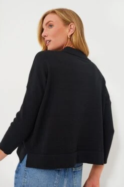Black Clayton Long Sleeve Knit Polo -Loeffler Randall Store 61x7uwWk7JEKjusKZPAlTGi8pNz7QuGx 1
