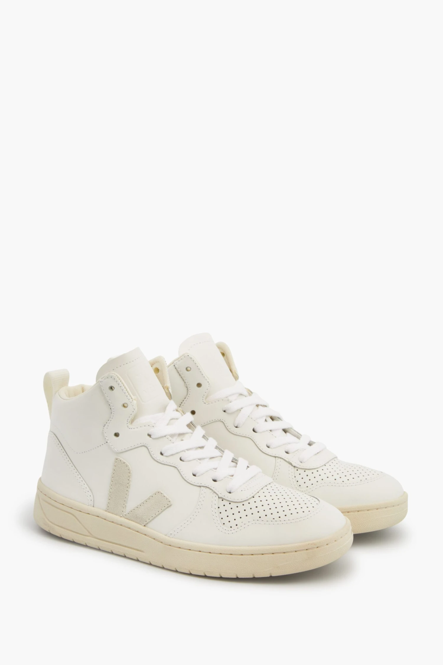 Veja Extra-White Natural V-15 Sneakers 4 Veja Extra-White Natural V-15 Sneakers - Image 4