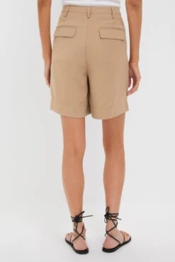 Khaki Pleated Felix Shorts 9 Khaki Pleated Felix Shorts -Loeffler Randall Store 67uO38poCgObVW1hAPNGTmzoge3i4Azl 1