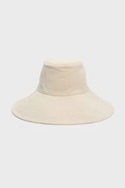 Natural Livvy Canvas Sunhat With Removable Chinstrap