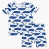 Blue Whales Kids Bamboo Short Sleeve PJ Set