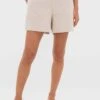 Tan Linen Shipley Shorts