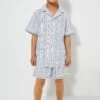 Kid's Vintage French Stripes Short Set