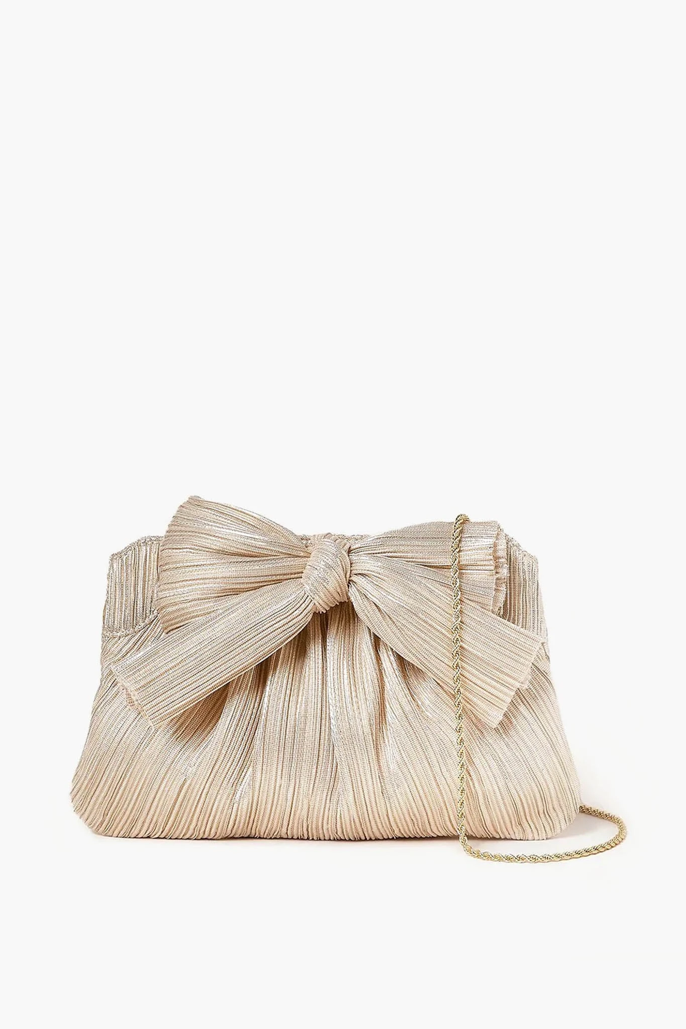 Loeffler Randall Platinum Rayne Pleated Frame Clutch 1 Loeffler Randall Platinum Rayne Pleated Frame Clutch