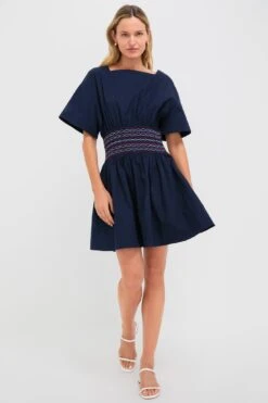 Staud Navy Amy Mini Dress 13 Staud Navy Amy Mini Dress -Loeffler Randall Store 7PV1QnqtsFU41OBnwSjxZvWgGkPY8RcP 1