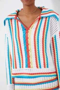 Solid & Striped Crochet Vertical Stripe Lola Pullover -Loeffler Randall Store 7Xk7PXdHbFTw1ESL4c68bGjC8JgeeJQ9 1