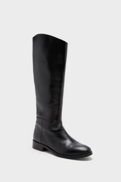 Black Leather Ryder Boots