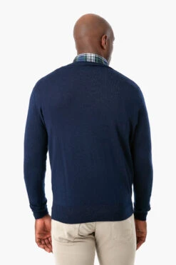 Peter Millar Navy Crown Soft Merino-Silk Crew -Loeffler Randall Store 7oO7XmbIl22jDinws82ytrGeG4zonPVV 1