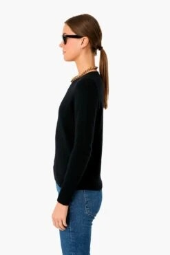 Black Cashmere Classic Crewneck Sweater 7 Black Cashmere Classic Crewneck Sweater -Loeffler Randall Store 7ob41zpAsiBTD2YJiTPeSuqBTrowgrxz 1