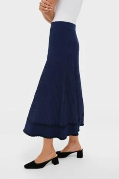 Navy Knit Claudia Midi Skirt -Loeffler Randall Store 88yOFBNcovbsVoWTbB85lMMLcRIltjSH 1